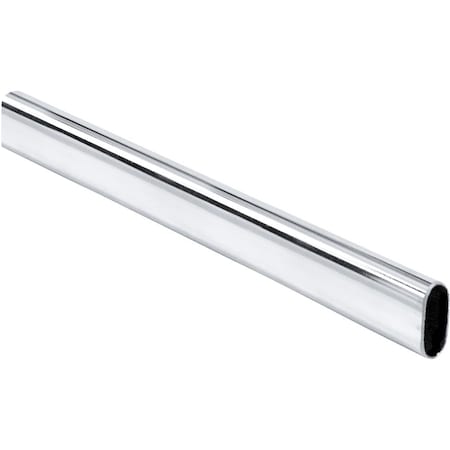Hardware Resources Chrome 8' Oval Closet Rod 15302CH-40